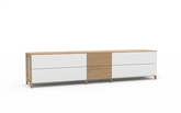 Pazls One Lowboard Eiche-Weiß