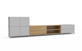 Pazls One Sideboard-Lowboard Grau-Eiche