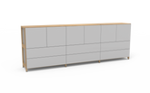 Pazls One Sideboard Eiche-Grau
