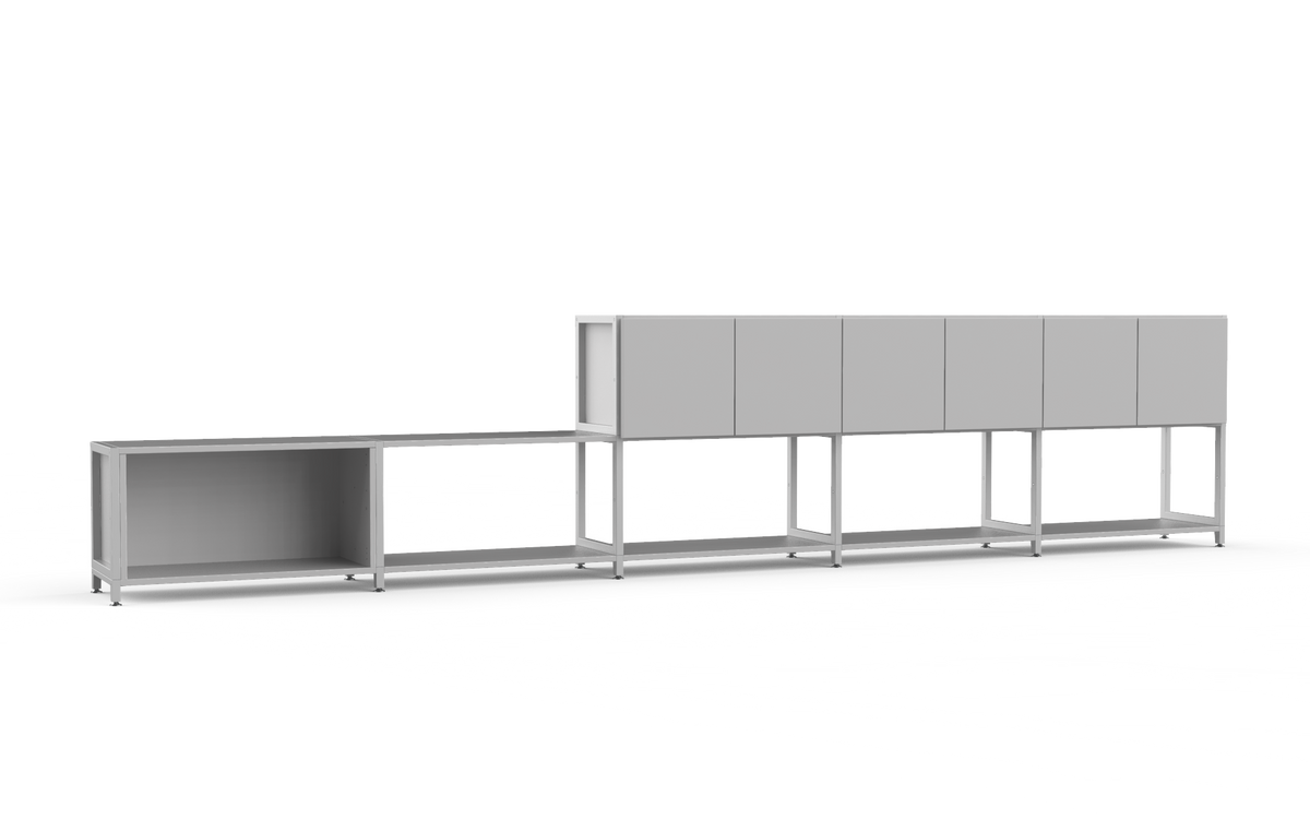 Pazls One Lowboard-Sideboard Grau